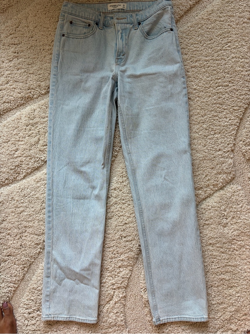 Abercrombie & Fitch Light Blue Straight Leg Jeans